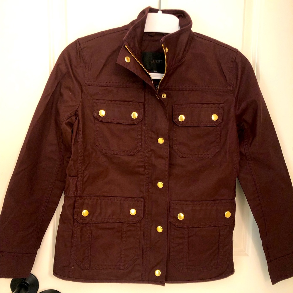 J Crew Maroon Jacket PXS